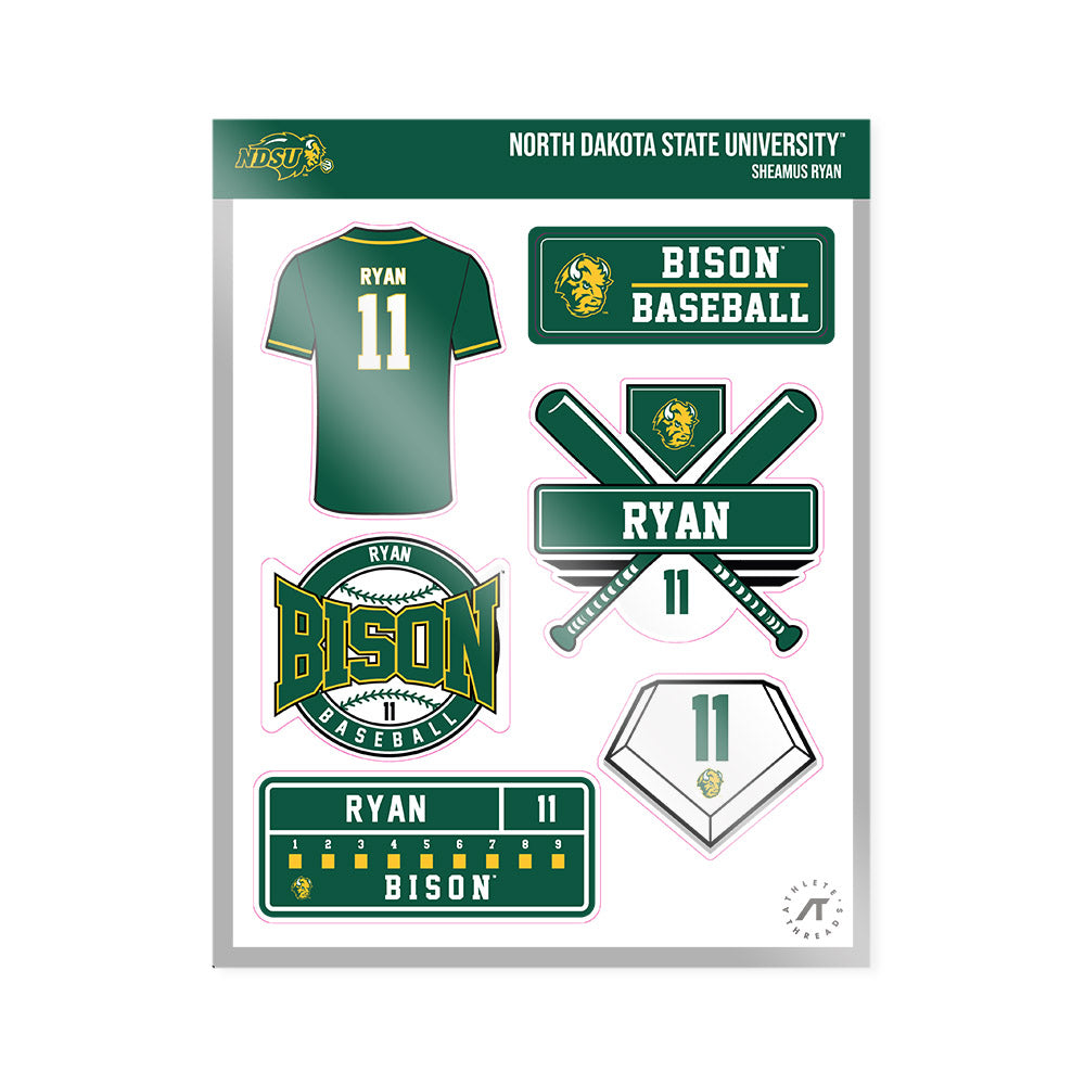 NDSU - NCAA Baseball : Sheamus Ryan - Sticker Sheet-0