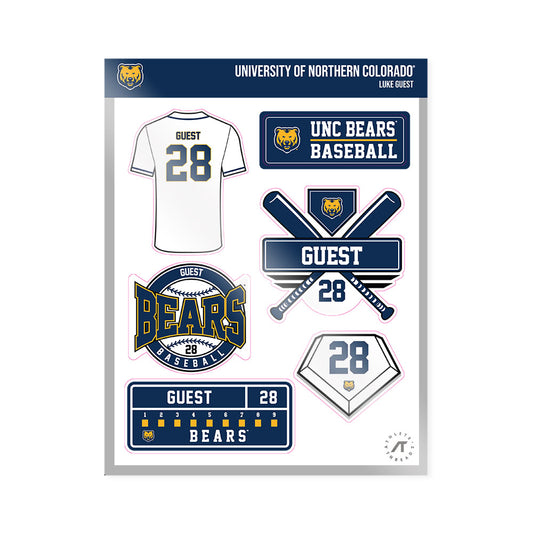 UNCO - NCAA Baseball : Luke Guest - Sticker Sheet-0