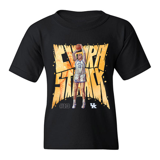 Kentucky - NCAA Women's Basketball : Clara Strack - Player Collage Youth T-Shirt-0