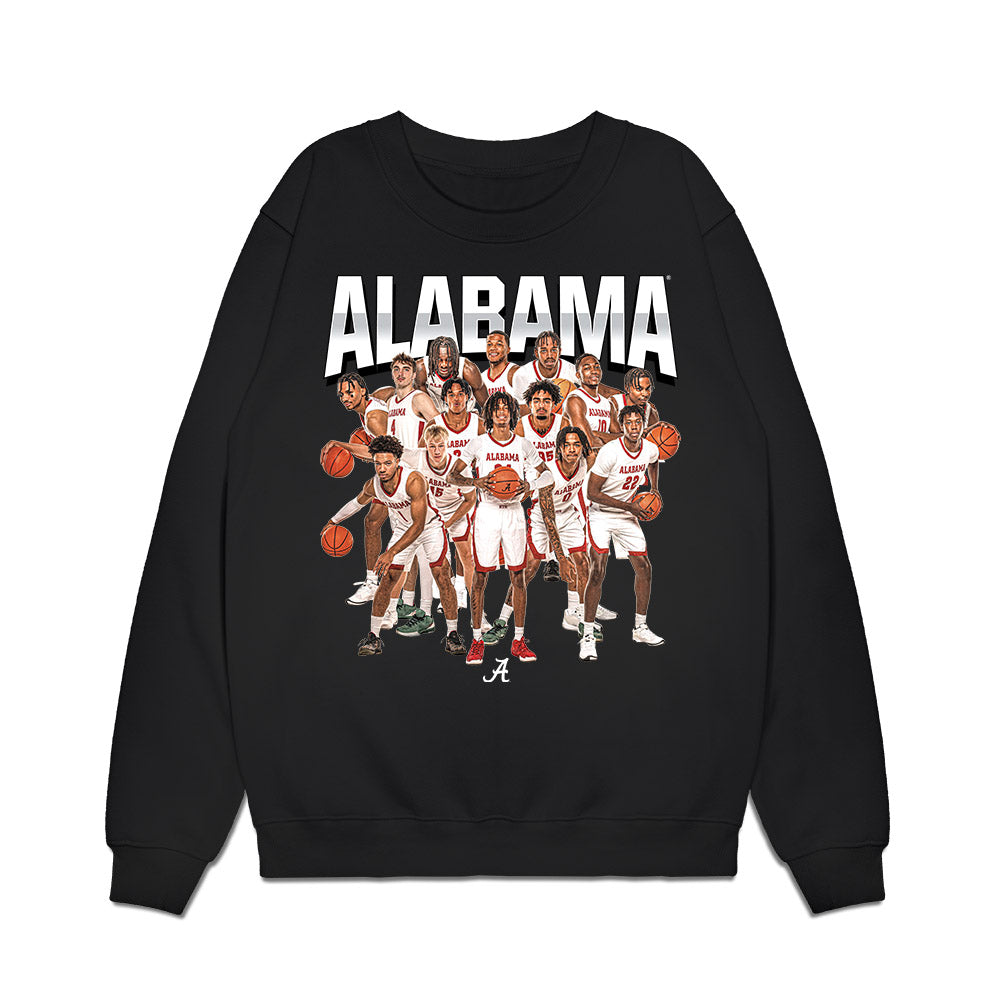 Alabama - NCAA Men's Basketball : Team Collage Premium Crewneck Sweatshirt-0