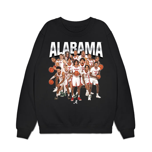 Alabama - NCAA Men's Basketball : Team Collage Premium Crewneck Sweatshirt-0