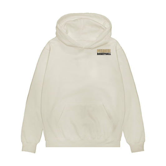 Purdue - NCAA Men's Basketball : Braden Smith - Player Collage Premium Hooded Sweatshirt-0