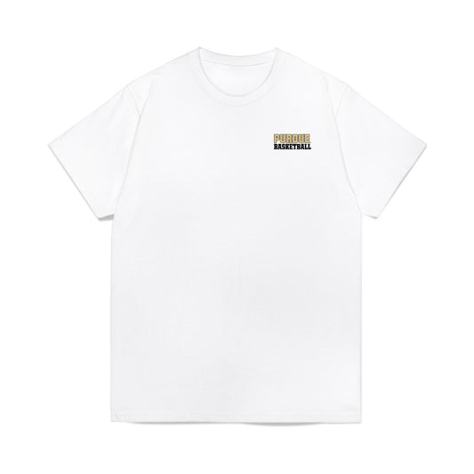Purdue - NCAA Men's Basketball : Braden Smith - Player Collage Premium T-Shirt-0