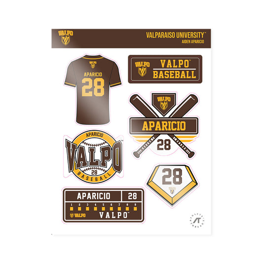Valpo - NCAA Baseball : Aiden Aparicio - Sticker Sheet-0