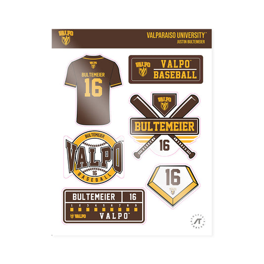 Valpo - NCAA Baseball : Justin Bultemeier - Sticker Sheet-0
