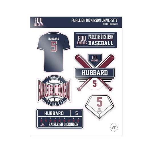 FDU - NCAA Baseball : Robert Hubbard - Sticker Sheet-0