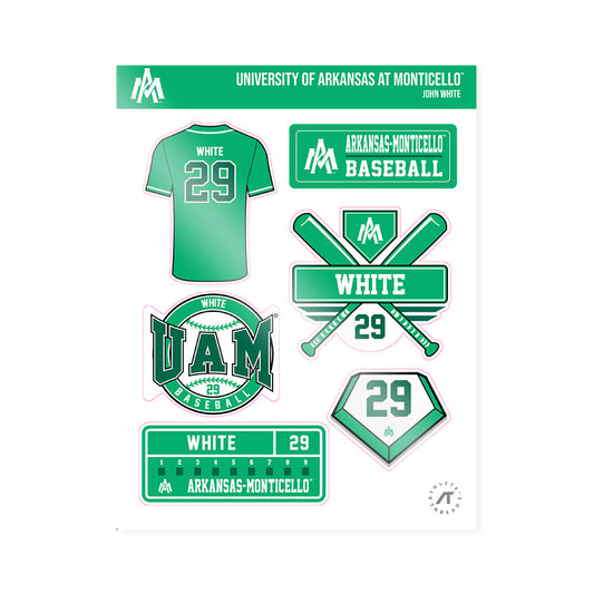 UAM - NCAA Baseball : John White - Sticker Sheet-0