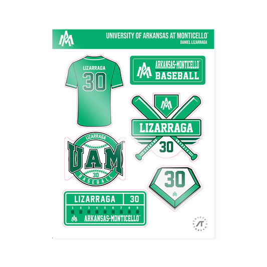 UAM - NCAA Baseball : Daniel Lizarraga - Sticker Sheet-0