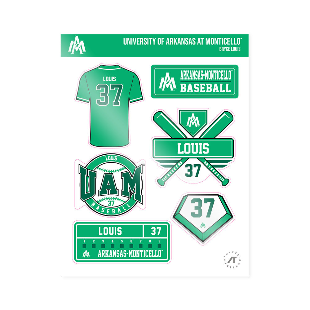 UAM - NCAA Baseball : Bryce Louis - Sticker Sheet-0