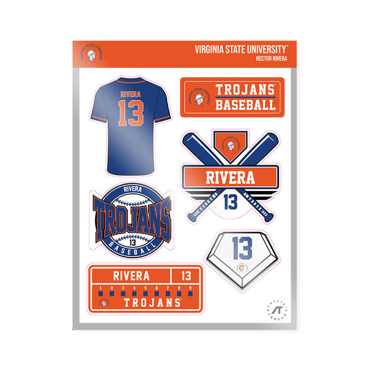 Virginia State - NCAA Baseball : Hector Rivera - Sticker Sheet-0