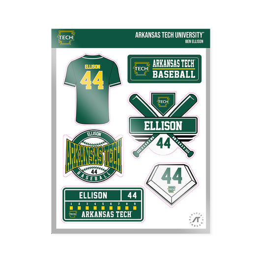 ATU - NCAA Baseball : Ben Ellison - Sticker Sheet-0