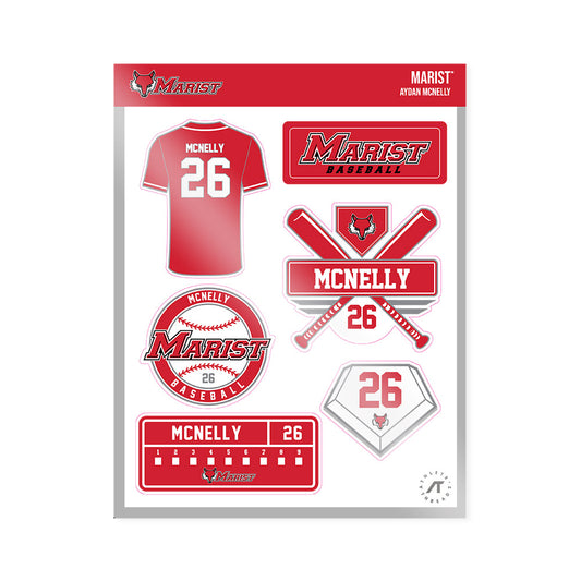 Marist - NCAA Baseball : Aydan McNelly - Sticker Sheet-0