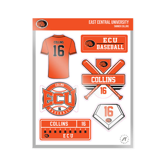 ECU - NCAA Baseball : Tanner Collins - Sticker Sheet-0