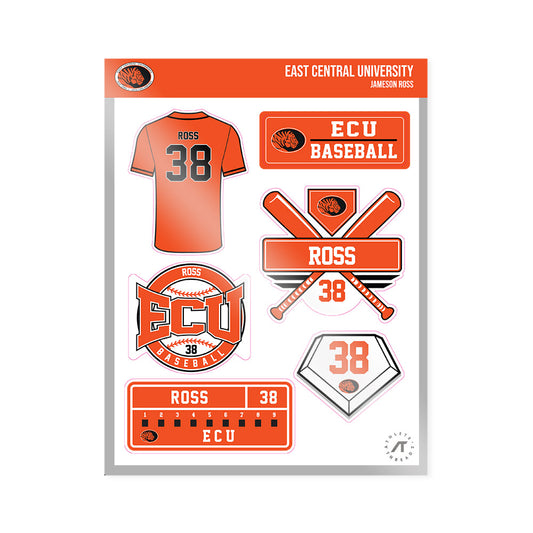 ECU - NCAA Baseball : Jameson Ross - Sticker Sheet-0