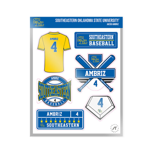 Southeastern - NCAA Baseball : Jacob Ambriz - Sticker Sheet-0