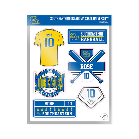 Southeastern - NCAA Baseball : Logan Rose - Sticker Sheet-0