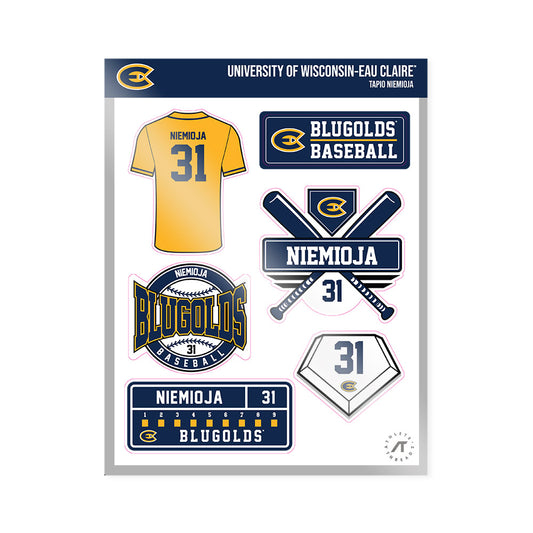 UW Eau Claire - NCAA Baseball : Tapio Niemioja - Sticker Sheet-0