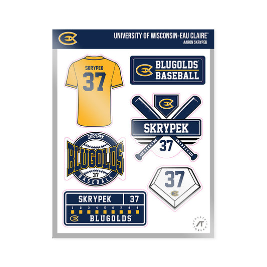 UW Eau Claire - NCAA Baseball : Aaron Skrypek - Sticker Sheet-0