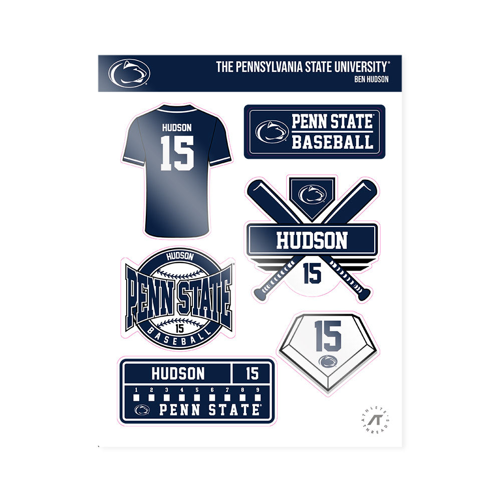 Penn State - NCAA Baseball : Ben Hudson - Sticker Sheet-0