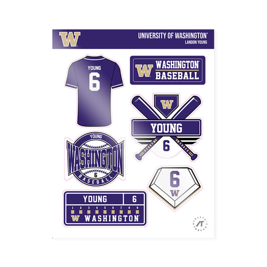 Washington - NCAA Baseball : Landon Young - Sticker Sheet-0