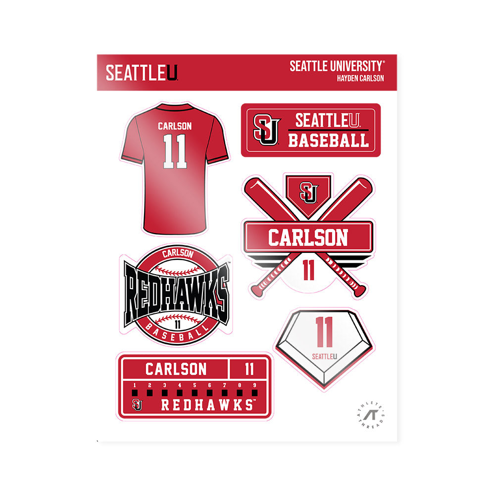 Seattle - NCAA Baseball : Hayden Carlson - Sticker Sheet-0