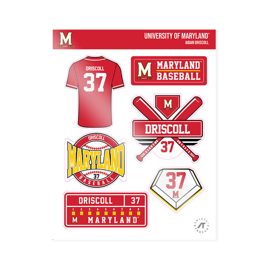 Maryland - NCAA Baseball : Aidan Driscoll - Sticker Sheet-0