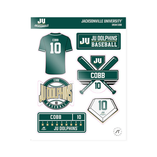 Jacksonville - NCAA Baseball : Drew Cobb - Sticker Sheet-0
