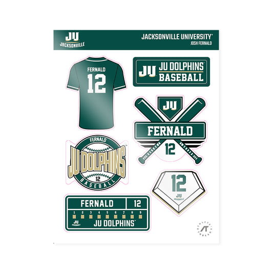 Jacksonville - NCAA Baseball : Josh Fernald - Sticker Sheet-0