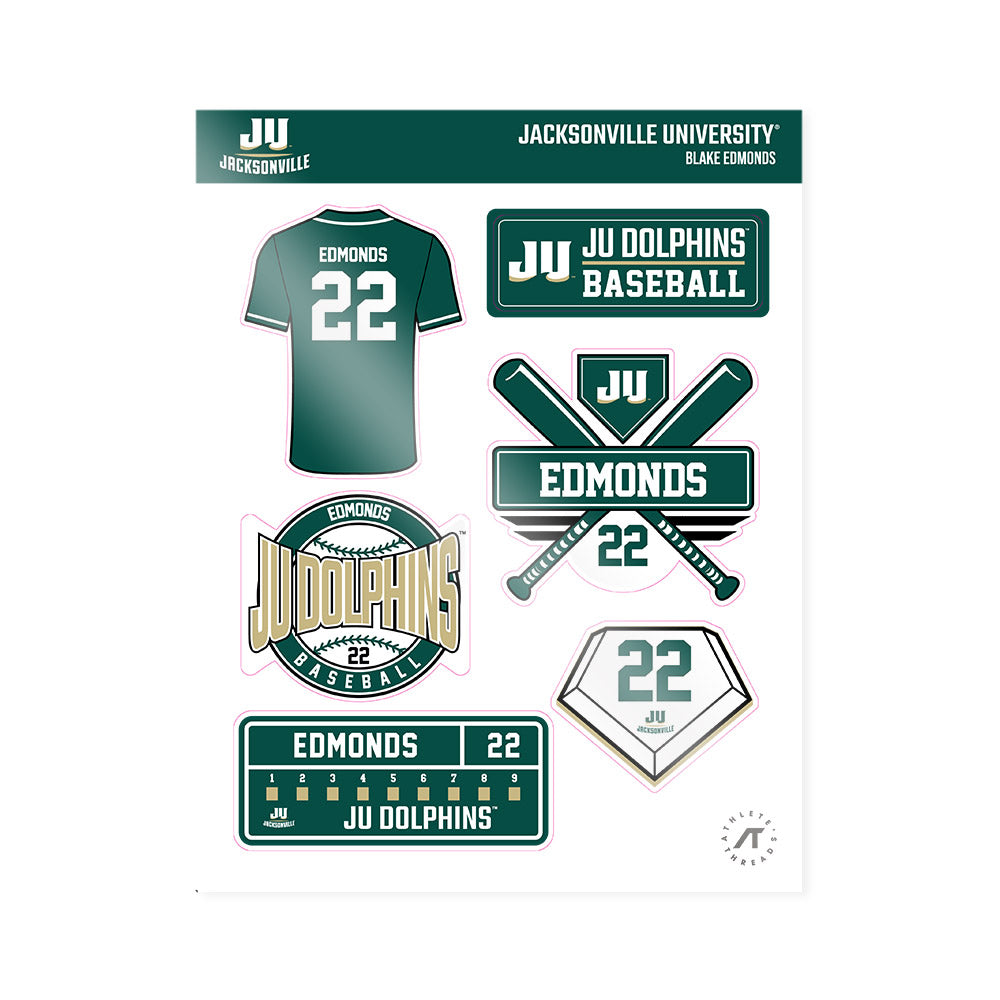 Jacksonville - NCAA Baseball : Blake Edmonds - Sticker Sheet-0