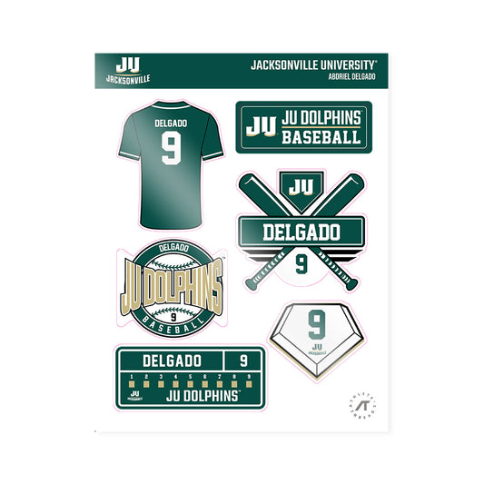 Jacksonville - NCAA Baseball : Abdriel Delgado - Sticker Sheet-0
