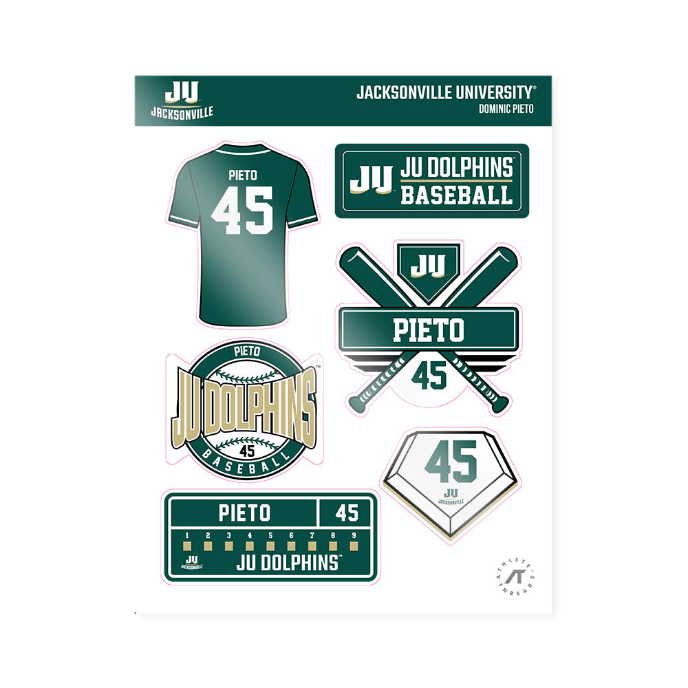 Jacksonville - NCAA Baseball : Dominic Pieto - Sticker Sheet-0