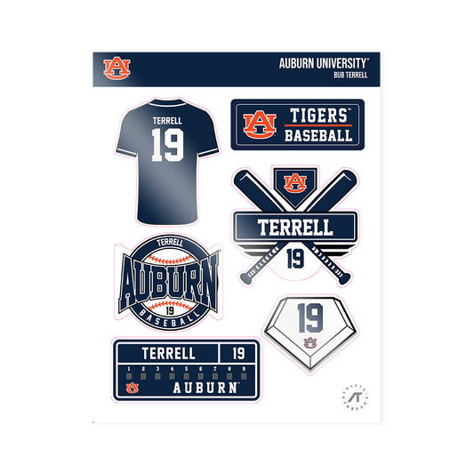 Auburn - NCAA Baseball : Bub Terrell - Sticker Sheet-0
