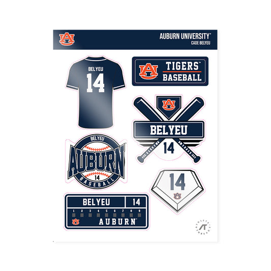 Auburn - NCAA Baseball : Cade Belyeu - Sticker Sheet-0