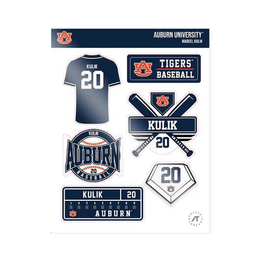 Auburn - NCAA Baseball : Marcel Kulik - Sticker Sheet-0