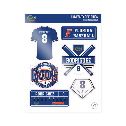 Florida - NCAA Baseball : Christian Rodriguez - Sticker Sheet-0