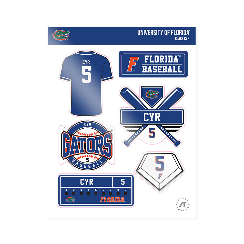 Florida - NCAA Baseball : Blake Cyr - Sticker Sheet-0