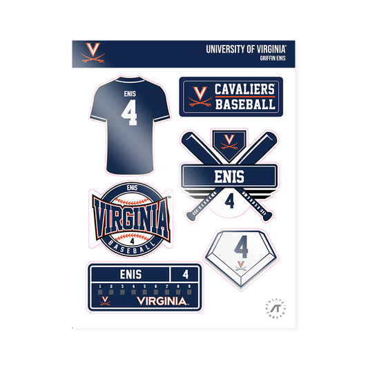 Virginia - NCAA Baseball : Griffin Enis - Sticker Sheet-0