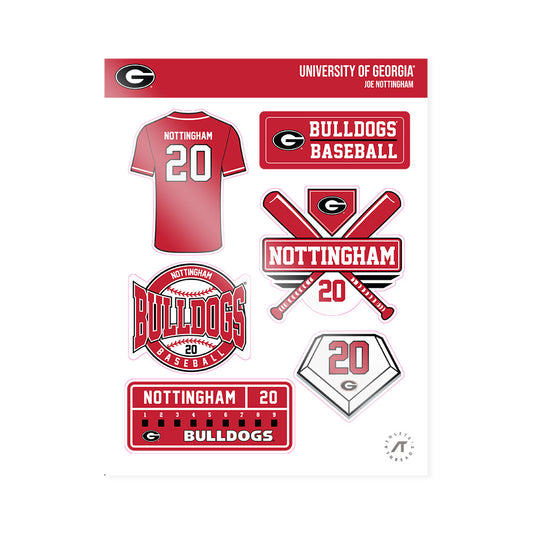 Georgia - NCAA Baseball : Joe Nottingham - Sticker Sheet-0