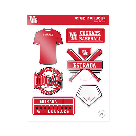 Houston - NCAA Baseball : Diego Estrada - Sticker Sheet-0