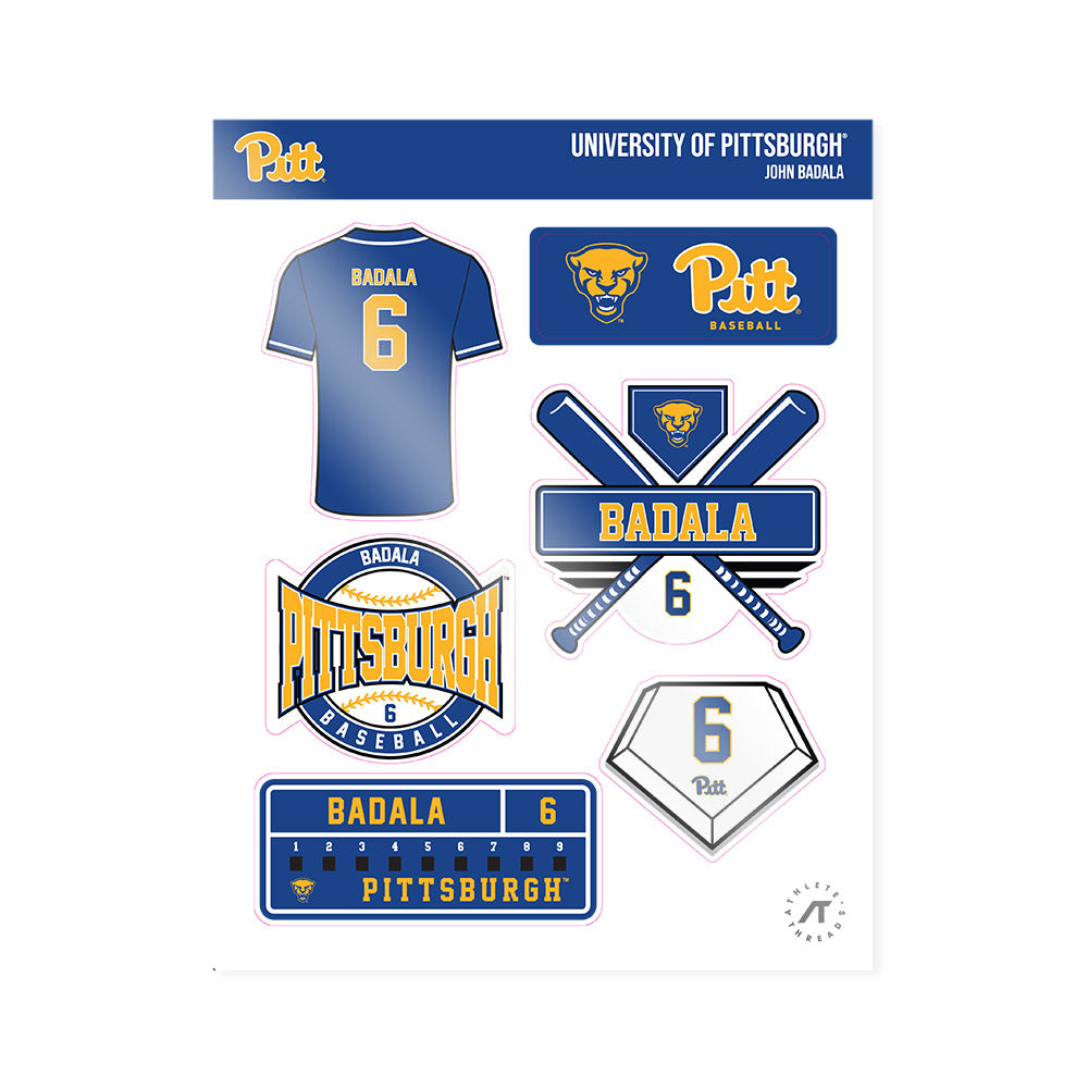 Pittsburgh - NCAA Baseball : John Badala - Sticker Sheet-0