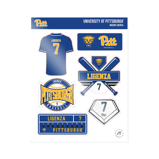 Pittsburgh - NCAA Baseball : Mason Ligenza - Sticker Sheet-0