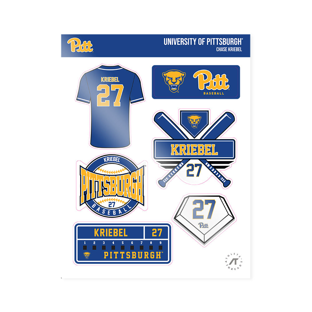 Pittsburgh - NCAA Baseball : Chase Kriebel - Sticker Sheet-0