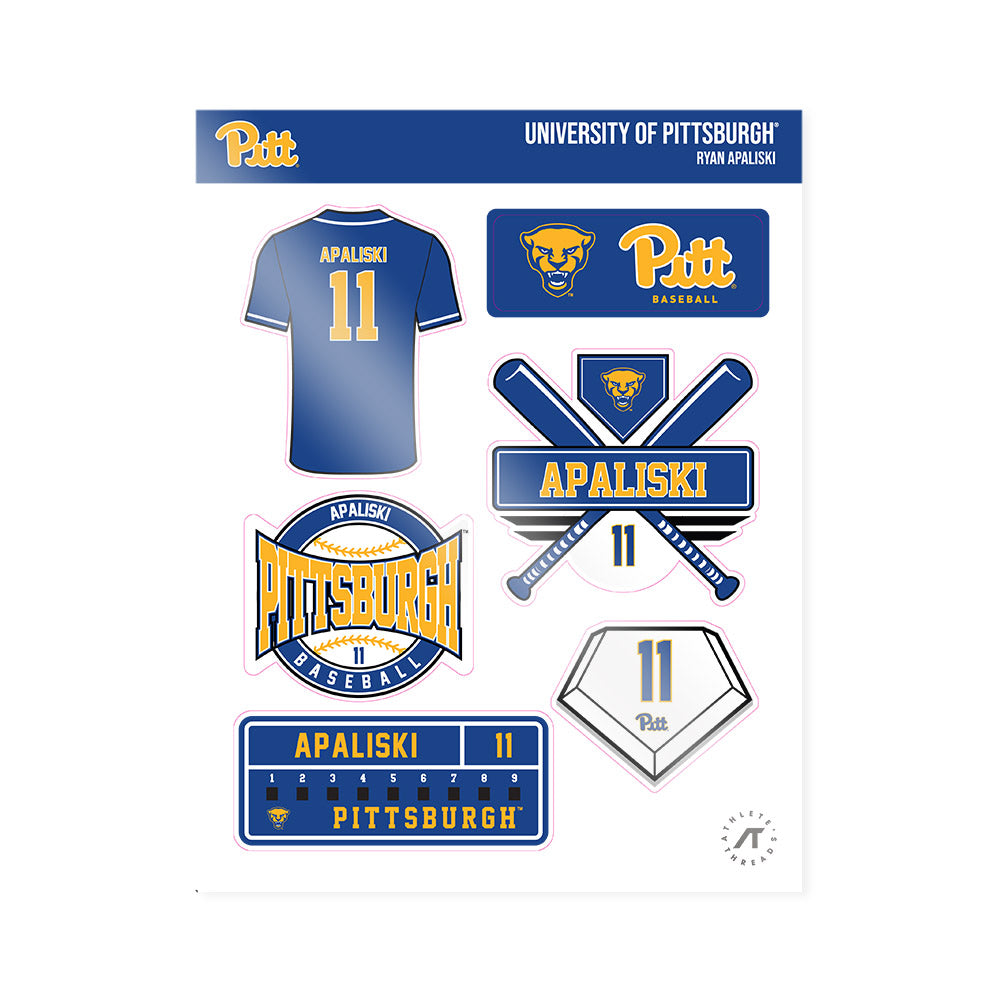 Pittsburgh - NCAA Baseball : Ryan Apaliski - Sticker Sheet-0
