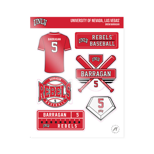 UNLV - NCAA Baseball : Drew Barragan - Sticker Sheet-0