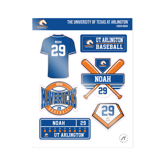Texas Arlington - NCAA Baseball : Caden Noah - Sticker Sheet-0