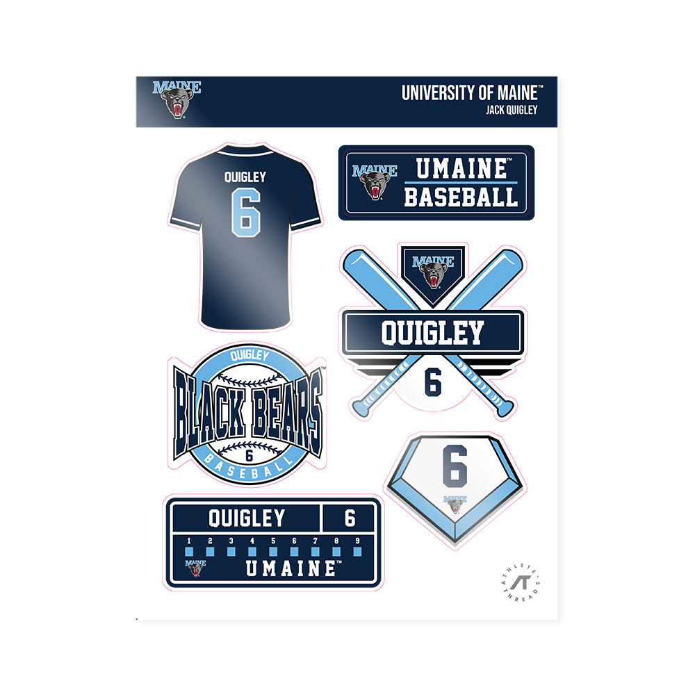 Maine - NCAA Baseball : Jack Quigley - Sticker Sheet-0