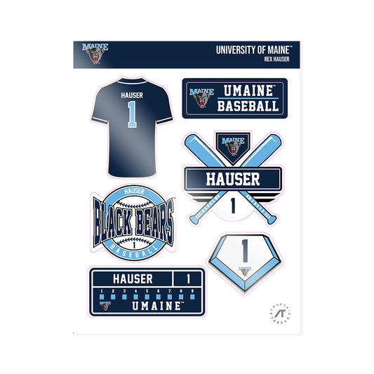 Maine - NCAA Baseball : Rex Hauser - Sticker Sheet-0