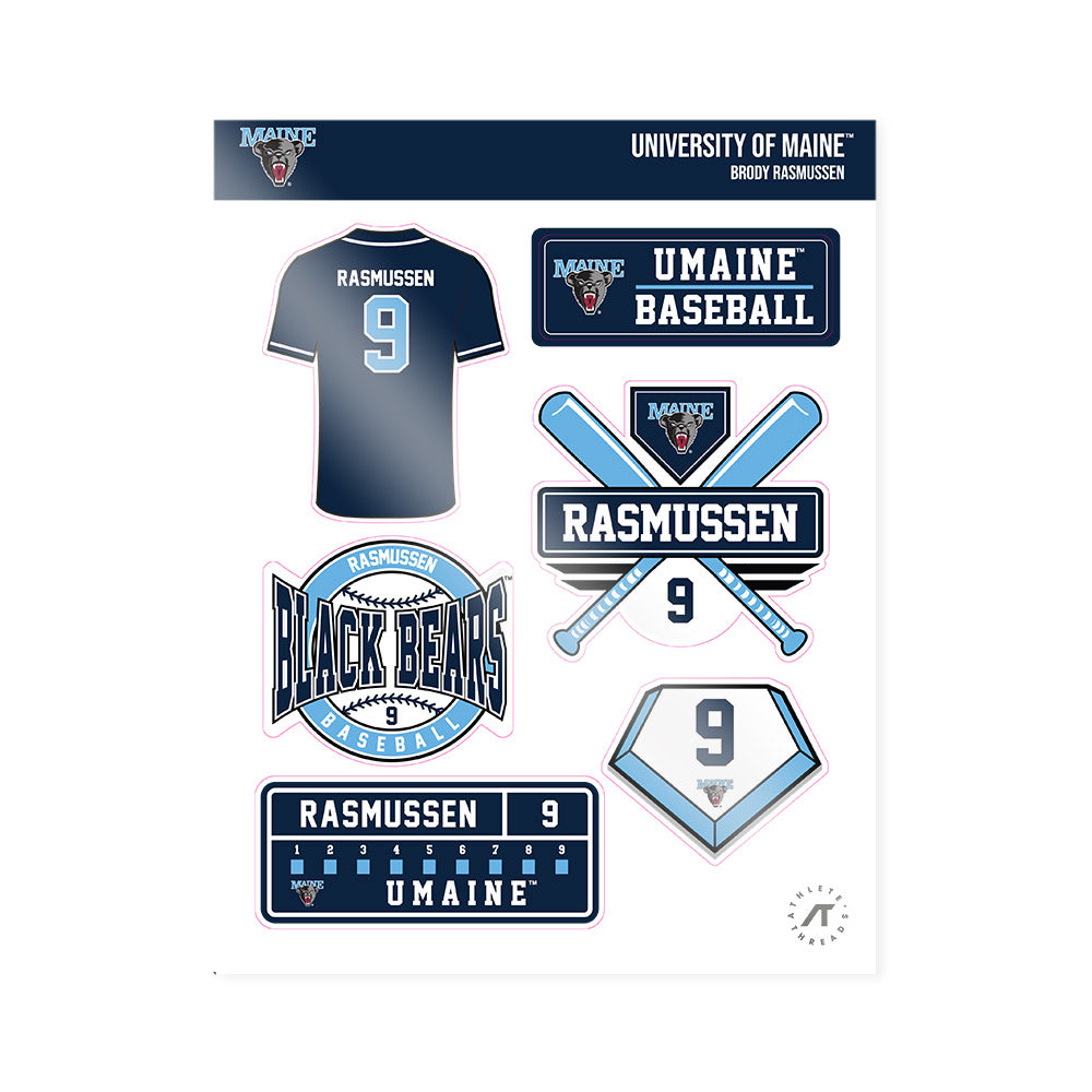 Maine - NCAA Baseball : Brody Rasmussen - Sticker Sheet-0