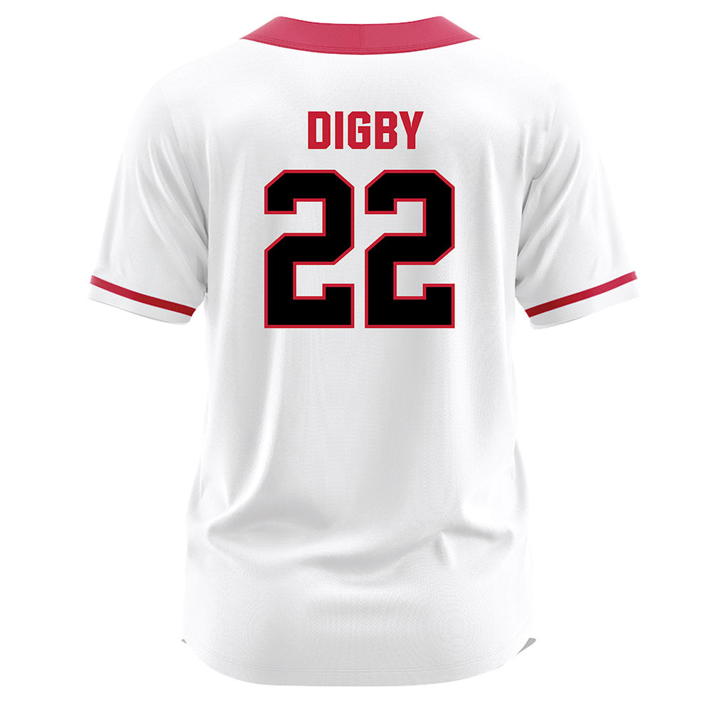 Georgia - NCAA Softball : Emily Digby - White Jersey-1