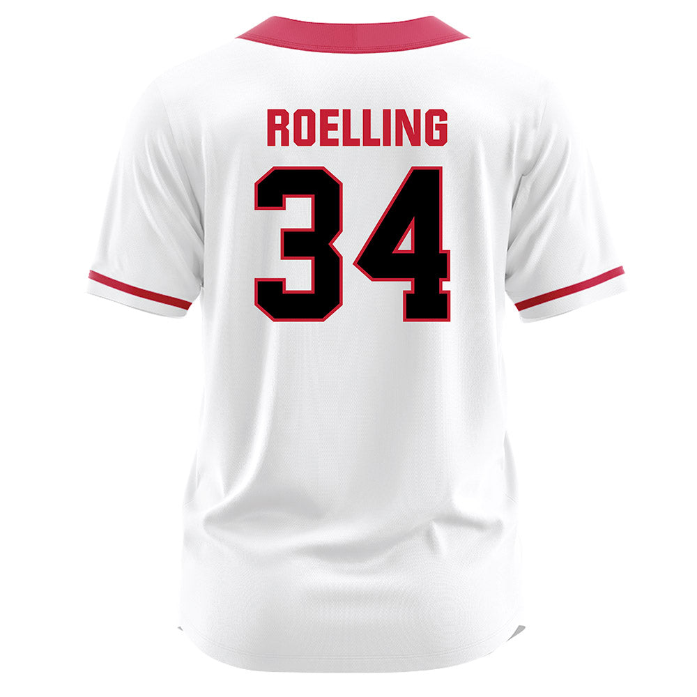 Georgia - NCAA Softball : Randi Roelling - White Jersey-1